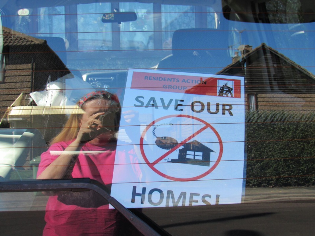 Save our homes sign